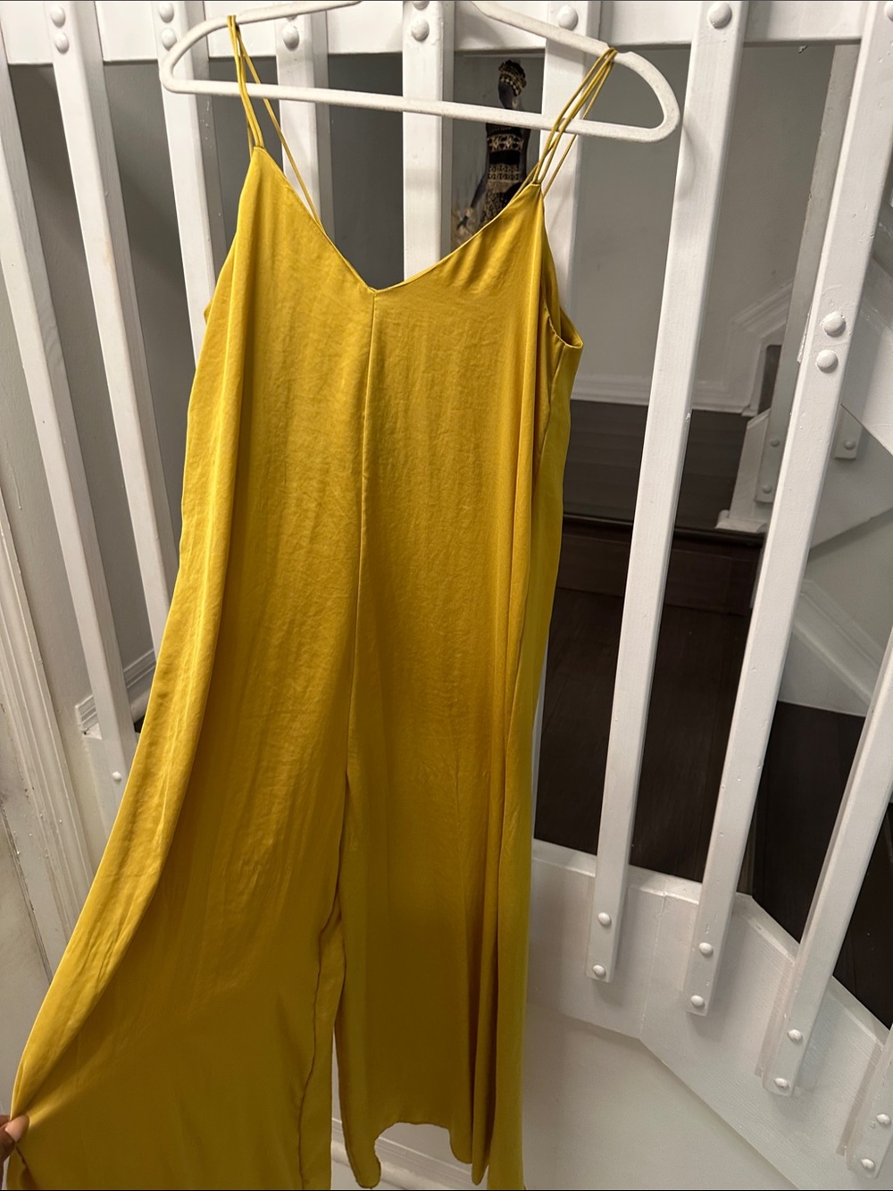 Zara Mustard Yellow Slip Jumpsuit